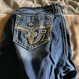 Like New Rock Revival Straight Jeans Size 34